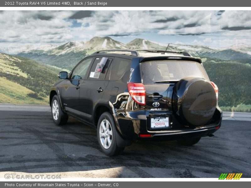 Black / Sand Beige 2012 Toyota RAV4 V6 Limited 4WD