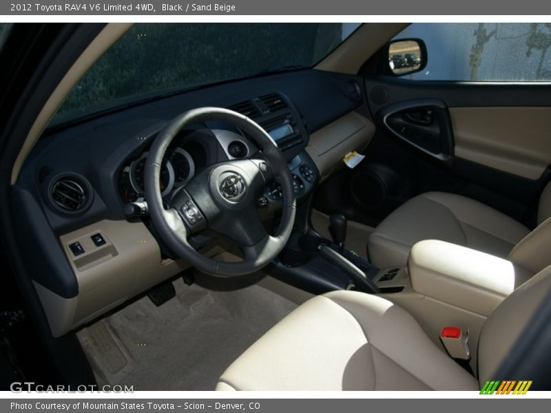 Black / Sand Beige 2012 Toyota RAV4 V6 Limited 4WD