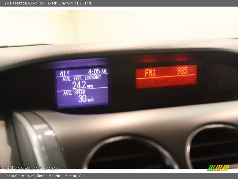 Black Cherry Mica / Sand 2010 Mazda CX-7 i SV