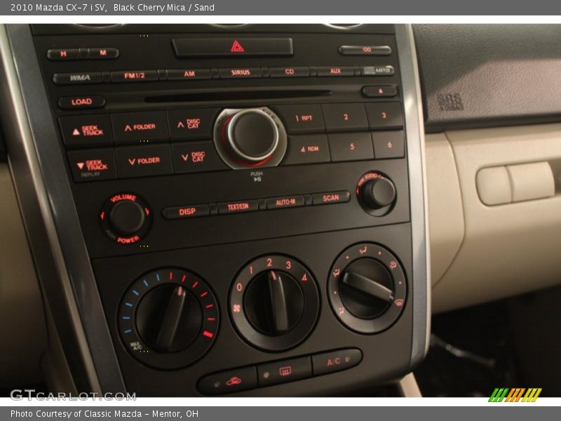 Black Cherry Mica / Sand 2010 Mazda CX-7 i SV