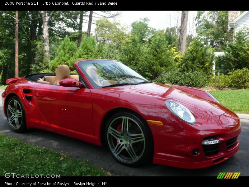 Guards Red / Sand Beige 2008 Porsche 911 Turbo Cabriolet