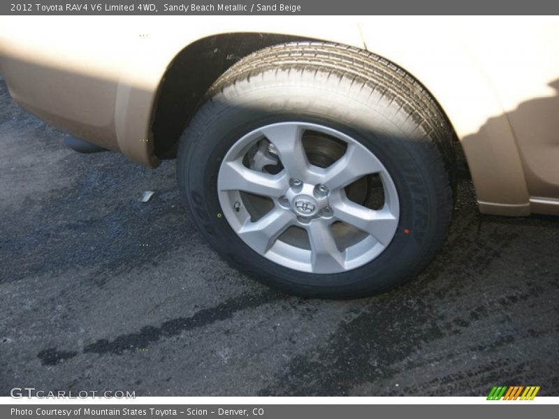 Sandy Beach Metallic / Sand Beige 2012 Toyota RAV4 V6 Limited 4WD