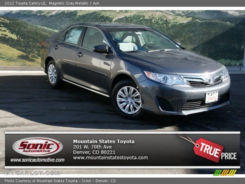 Magnetic Gray Metallic / Ash 2012 Toyota Camry LE