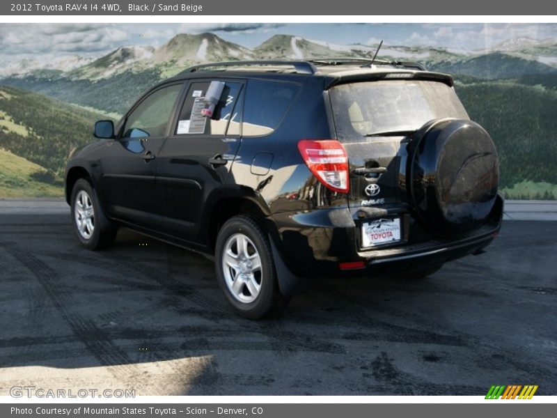Black / Sand Beige 2012 Toyota RAV4 I4 4WD