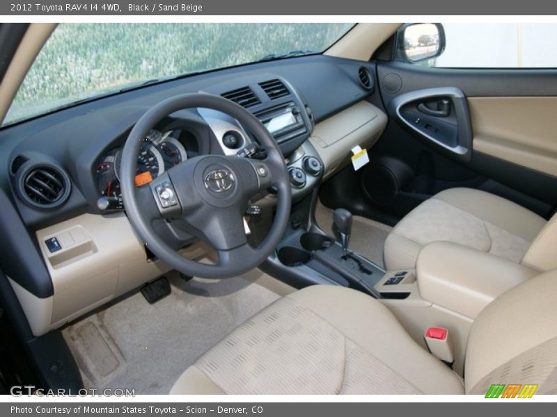 Black / Sand Beige 2012 Toyota RAV4 I4 4WD