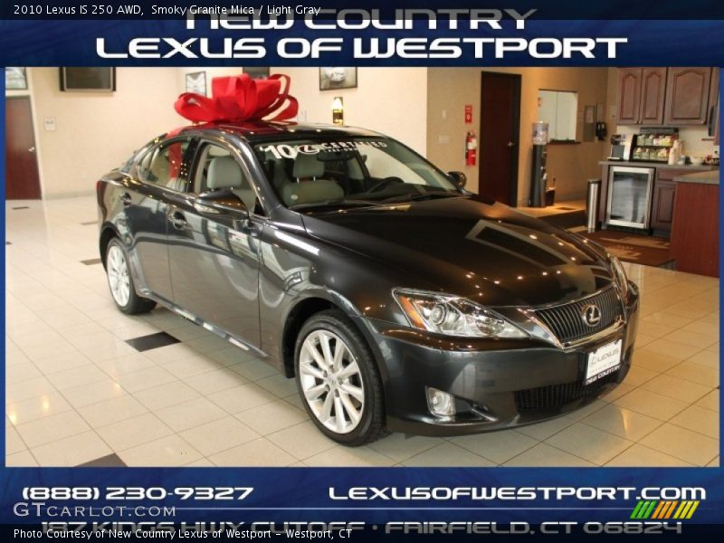 Smoky Granite Mica / Light Gray 2010 Lexus IS 250 AWD