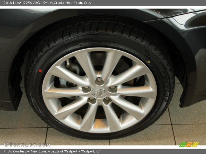 Smoky Granite Mica / Light Gray 2010 Lexus IS 250 AWD