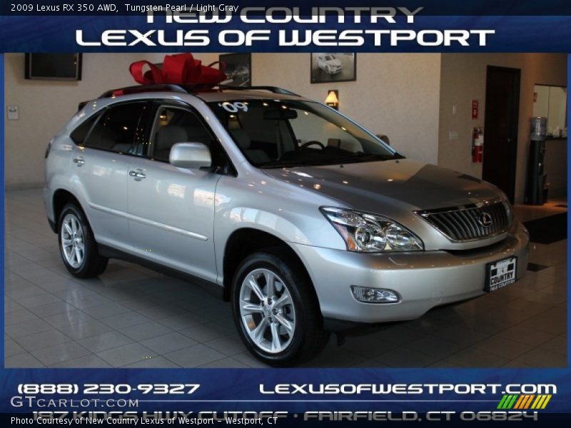 Tungsten Pearl / Light Gray 2009 Lexus RX 350 AWD