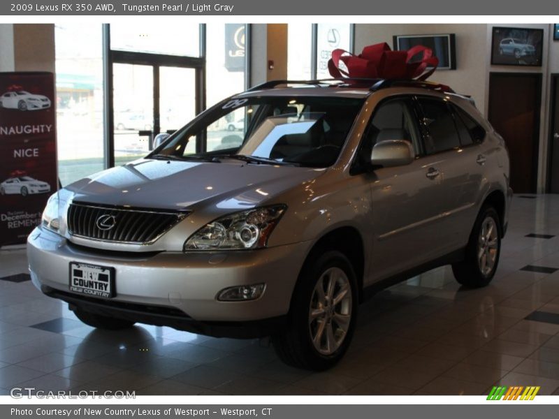 Tungsten Pearl / Light Gray 2009 Lexus RX 350 AWD