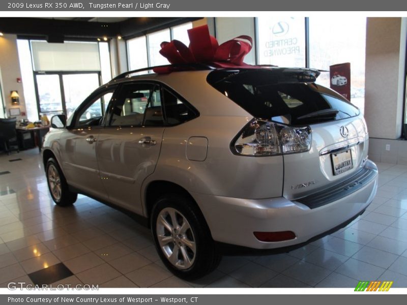 Tungsten Pearl / Light Gray 2009 Lexus RX 350 AWD