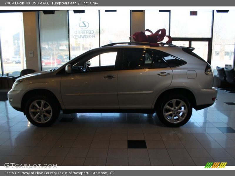 Tungsten Pearl / Light Gray 2009 Lexus RX 350 AWD