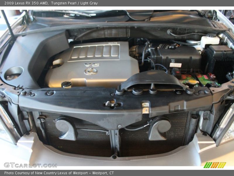 Tungsten Pearl / Light Gray 2009 Lexus RX 350 AWD