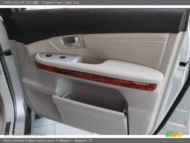 Tungsten Pearl / Light Gray 2009 Lexus RX 350 AWD
