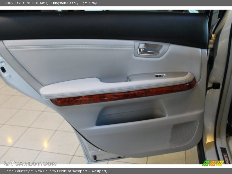 Tungsten Pearl / Light Gray 2009 Lexus RX 350 AWD
