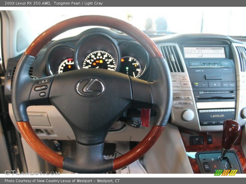 Tungsten Pearl / Light Gray 2009 Lexus RX 350 AWD