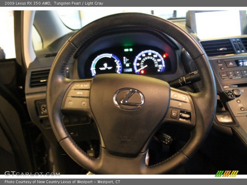Tungsten Pearl / Light Gray 2009 Lexus RX 350 AWD