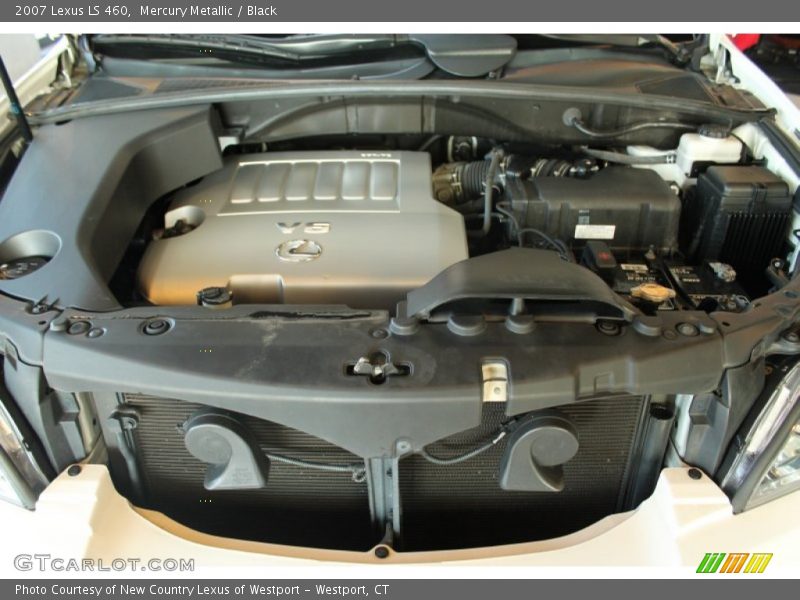 Mercury Metallic / Black 2007 Lexus LS 460