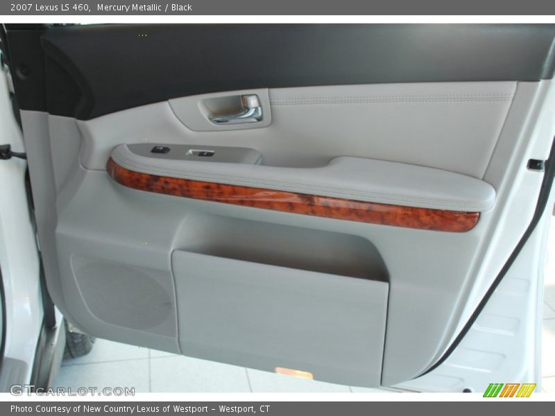 Mercury Metallic / Black 2007 Lexus LS 460