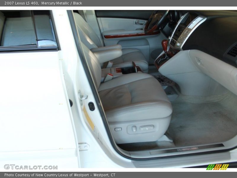 Mercury Metallic / Black 2007 Lexus LS 460