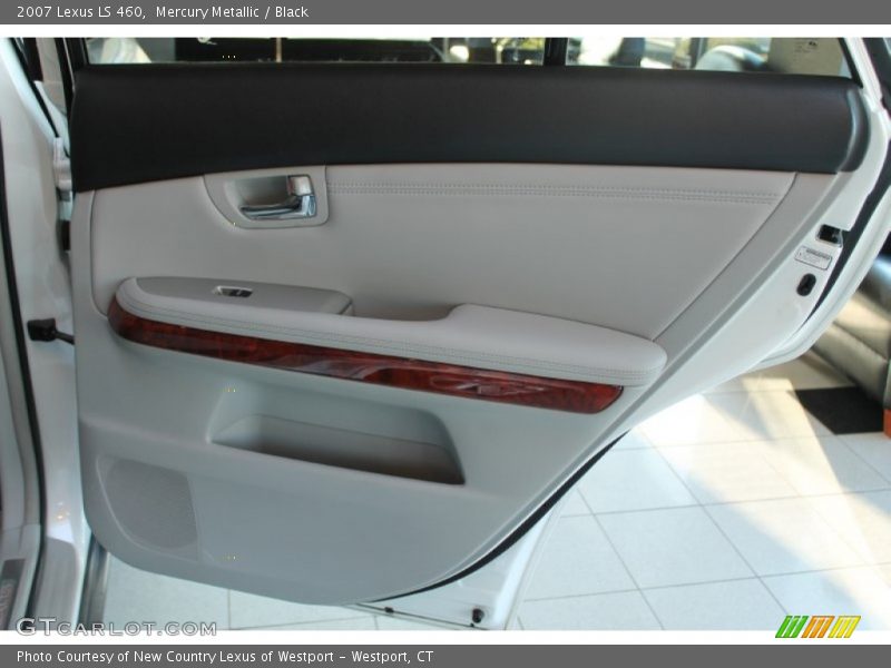 Mercury Metallic / Black 2007 Lexus LS 460