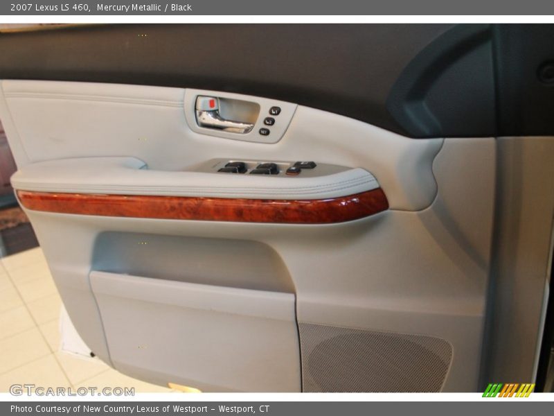 Mercury Metallic / Black 2007 Lexus LS 460