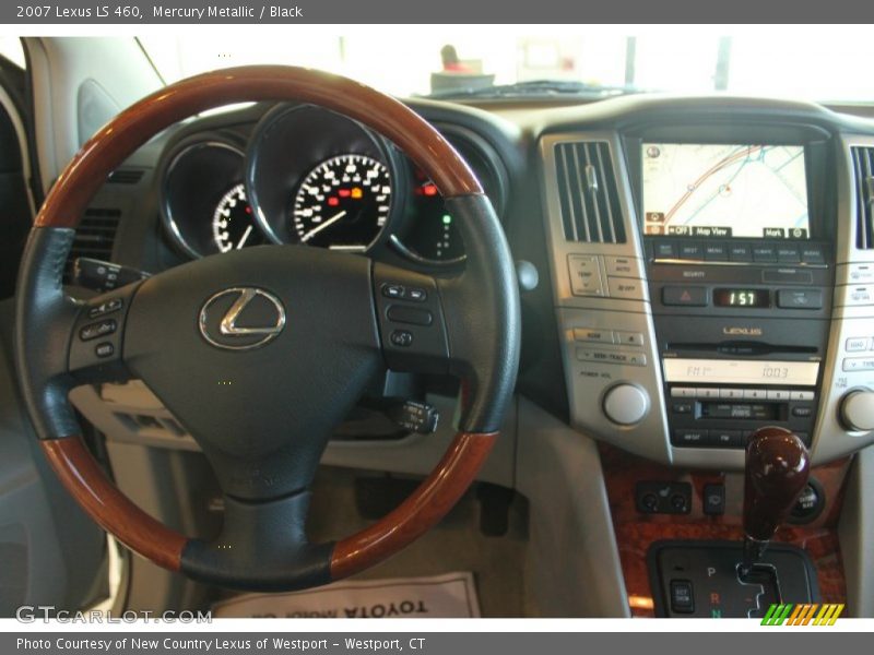 Mercury Metallic / Black 2007 Lexus LS 460
