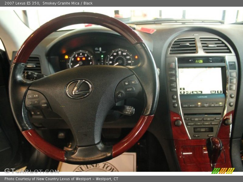 Smokey Granite Mica / Black 2007 Lexus ES 350