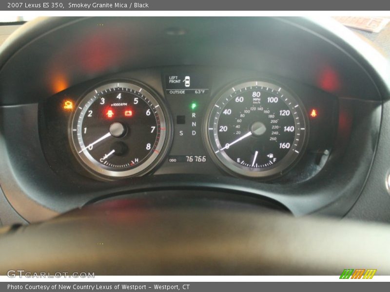 Smokey Granite Mica / Black 2007 Lexus ES 350
