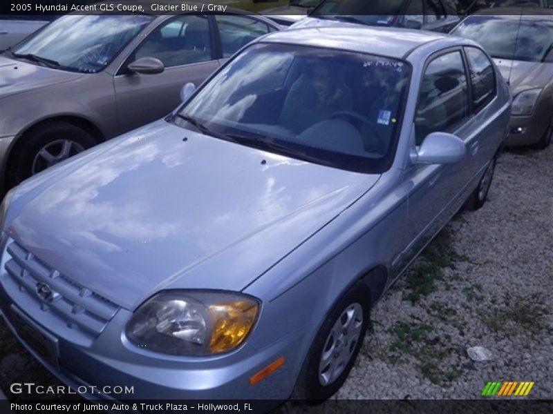 Glacier Blue / Gray 2005 Hyundai Accent GLS Coupe