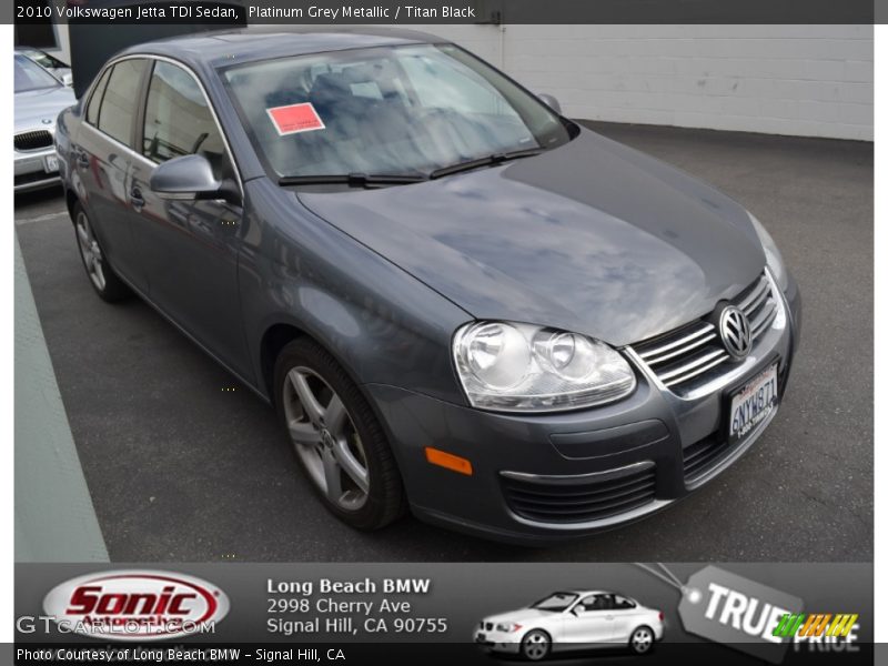 Platinum Grey Metallic / Titan Black 2010 Volkswagen Jetta TDI Sedan