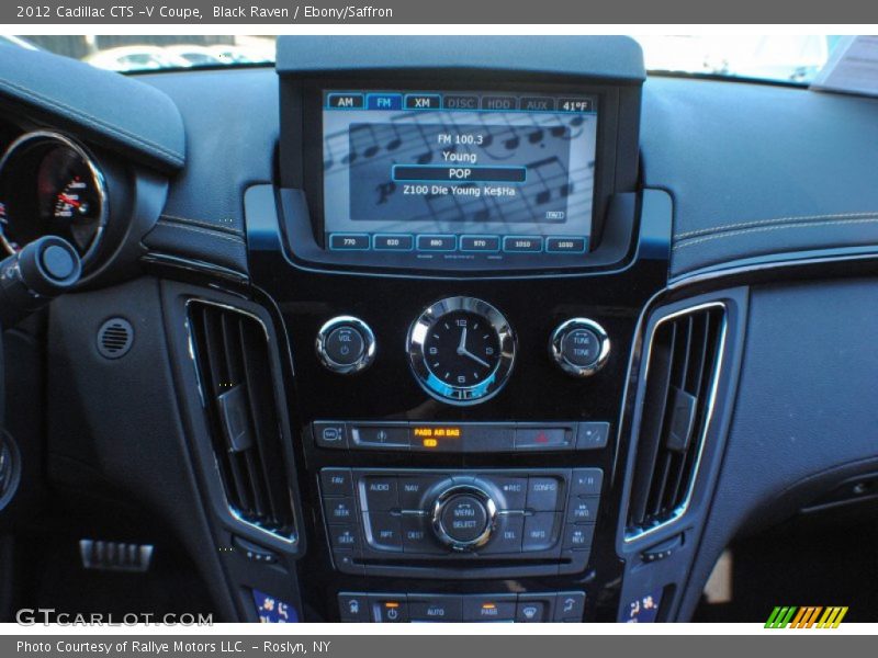 Black Raven / Ebony/Saffron 2012 Cadillac CTS -V Coupe