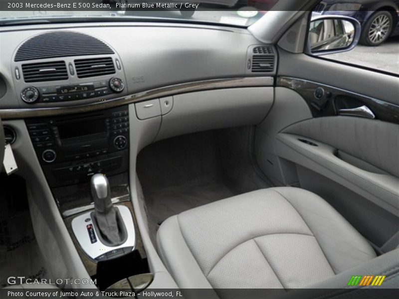 Platinum Blue Metallic / Grey 2003 Mercedes-Benz E 500 Sedan