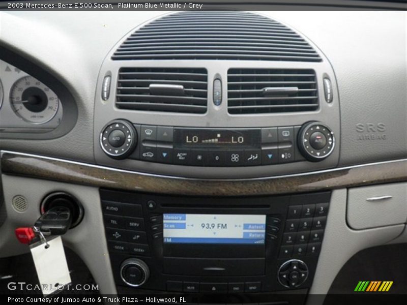Platinum Blue Metallic / Grey 2003 Mercedes-Benz E 500 Sedan
