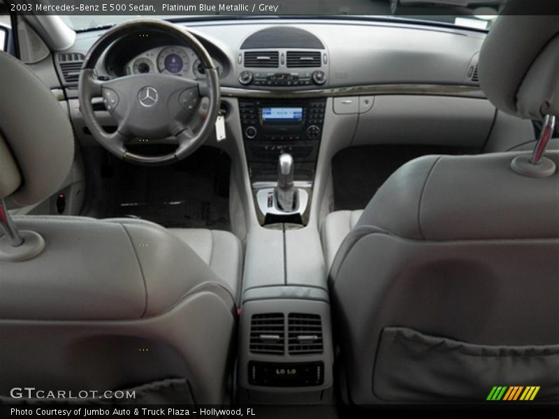 Platinum Blue Metallic / Grey 2003 Mercedes-Benz E 500 Sedan