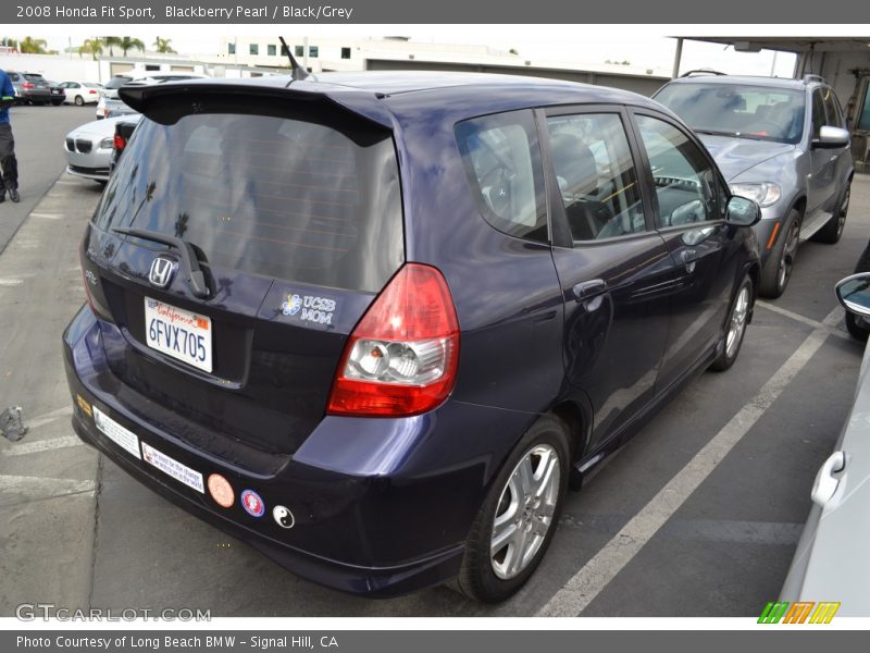 Blackberry Pearl / Black/Grey 2008 Honda Fit Sport