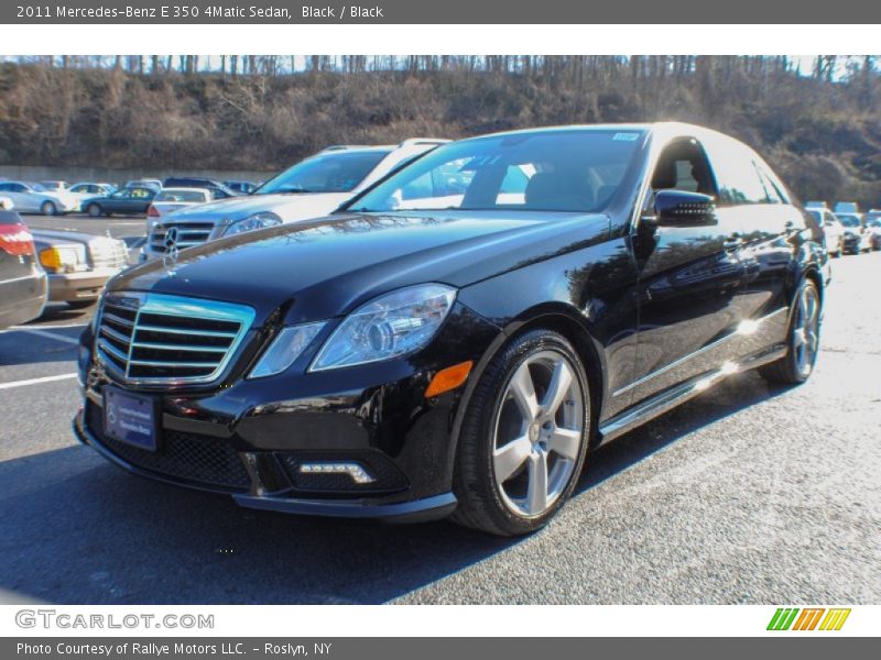 Black / Black 2011 Mercedes-Benz E 350 4Matic Sedan