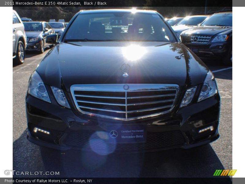 Black / Black 2011 Mercedes-Benz E 350 4Matic Sedan