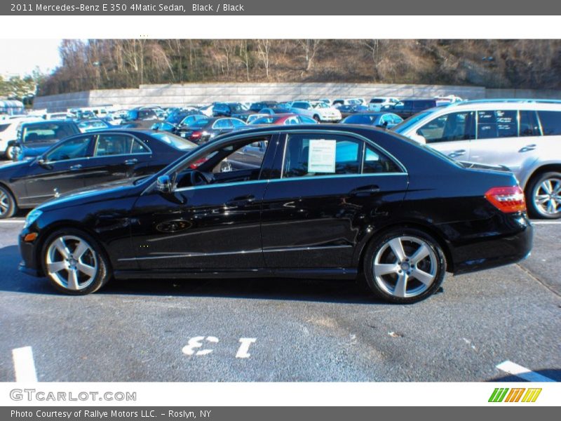 Black / Black 2011 Mercedes-Benz E 350 4Matic Sedan