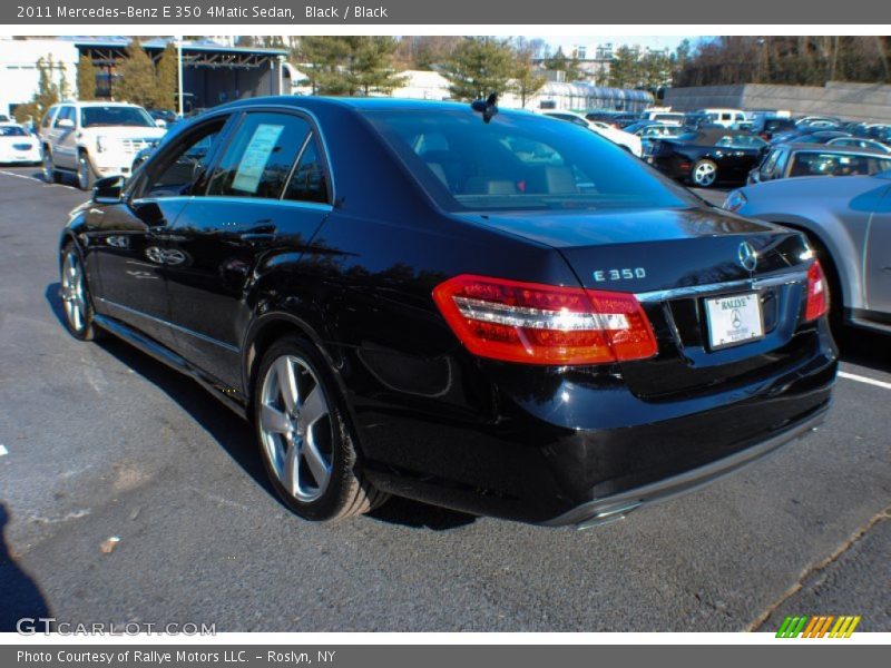 Black / Black 2011 Mercedes-Benz E 350 4Matic Sedan