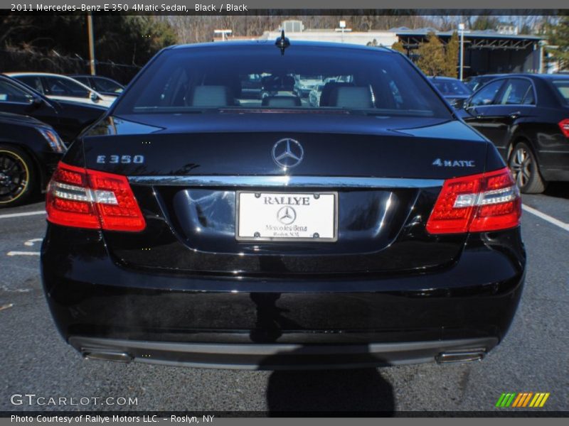 Black / Black 2011 Mercedes-Benz E 350 4Matic Sedan