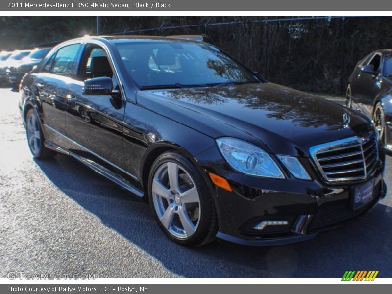 Black / Black 2011 Mercedes-Benz E 350 4Matic Sedan