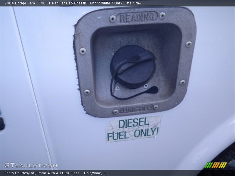 Bright White / Dark Slate Gray 2004 Dodge Ram 2500 ST Regular Cab Chassis