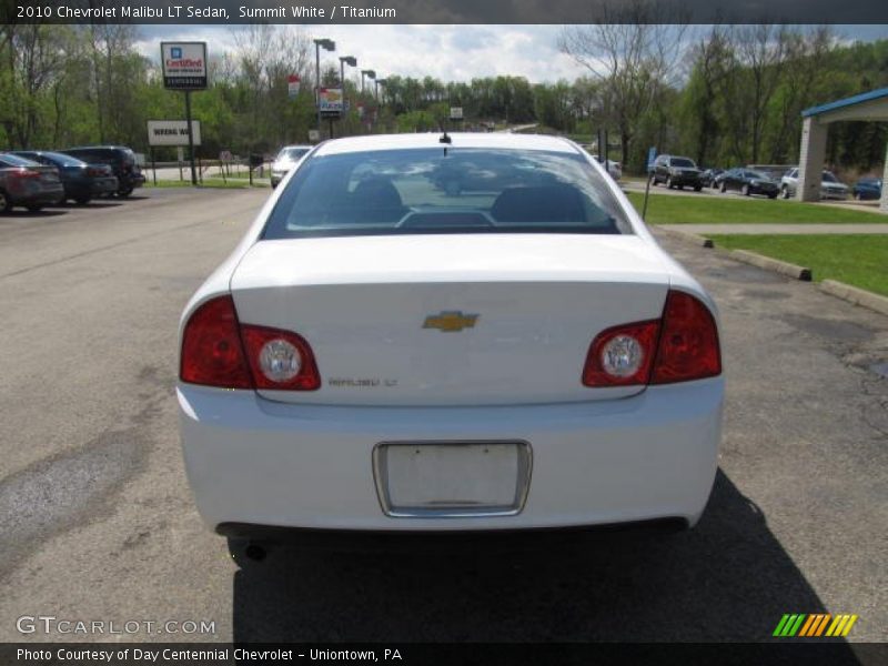 Summit White / Titanium 2010 Chevrolet Malibu LT Sedan
