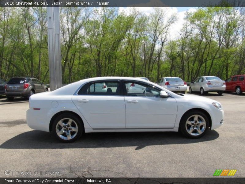 Summit White / Titanium 2010 Chevrolet Malibu LT Sedan