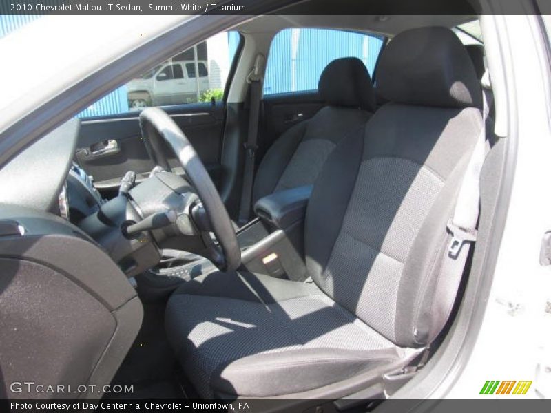 Summit White / Titanium 2010 Chevrolet Malibu LT Sedan