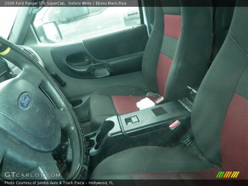 Oxford White / Ebony Black/Red 2006 Ford Ranger STX SuperCab