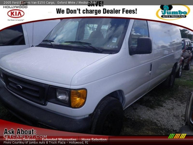 Oxford White / Medium Flint 2005 Ford E Series Van E150 Cargo