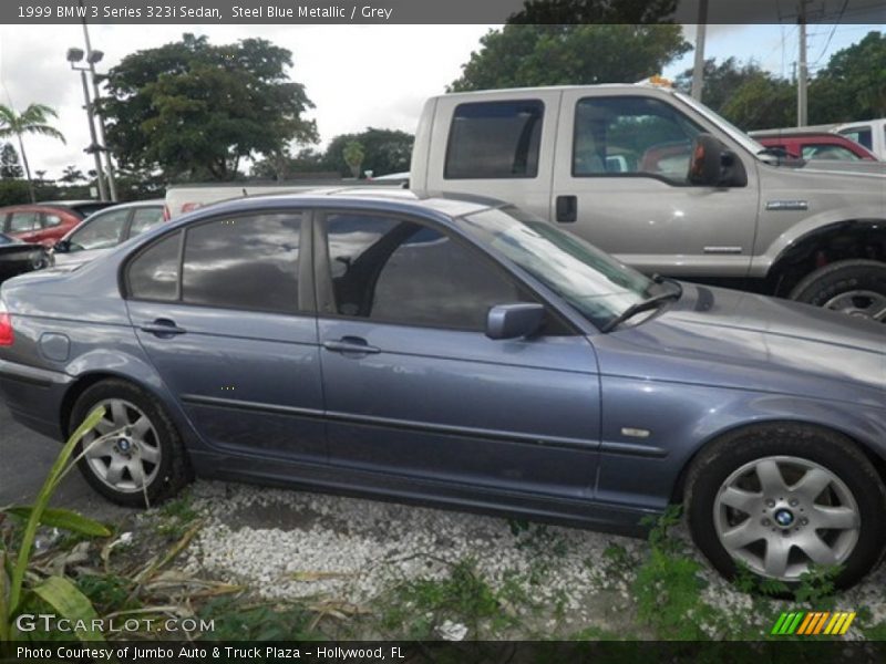 Steel Blue Metallic / Grey 1999 BMW 3 Series 323i Sedan