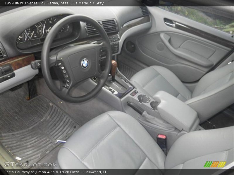 Steel Blue Metallic / Grey 1999 BMW 3 Series 323i Sedan