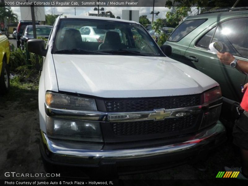 Summit White / Medium Pewter 2006 Chevrolet Colorado LS Regular Cab